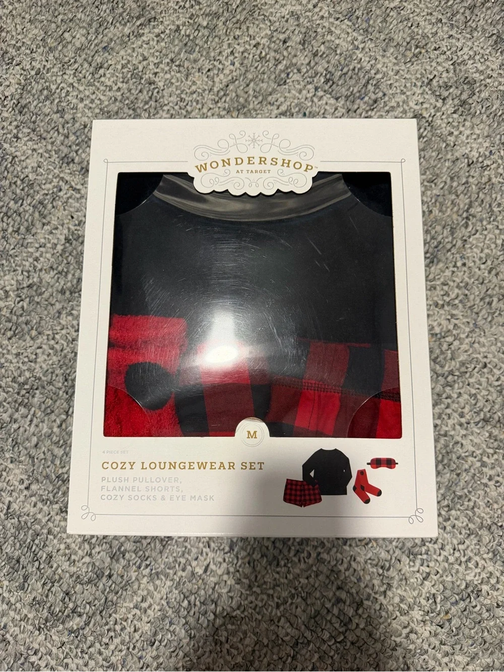Wondershop at Target Cozy Loungewear Set - Black & Red Plaid - Picture 1 of 4